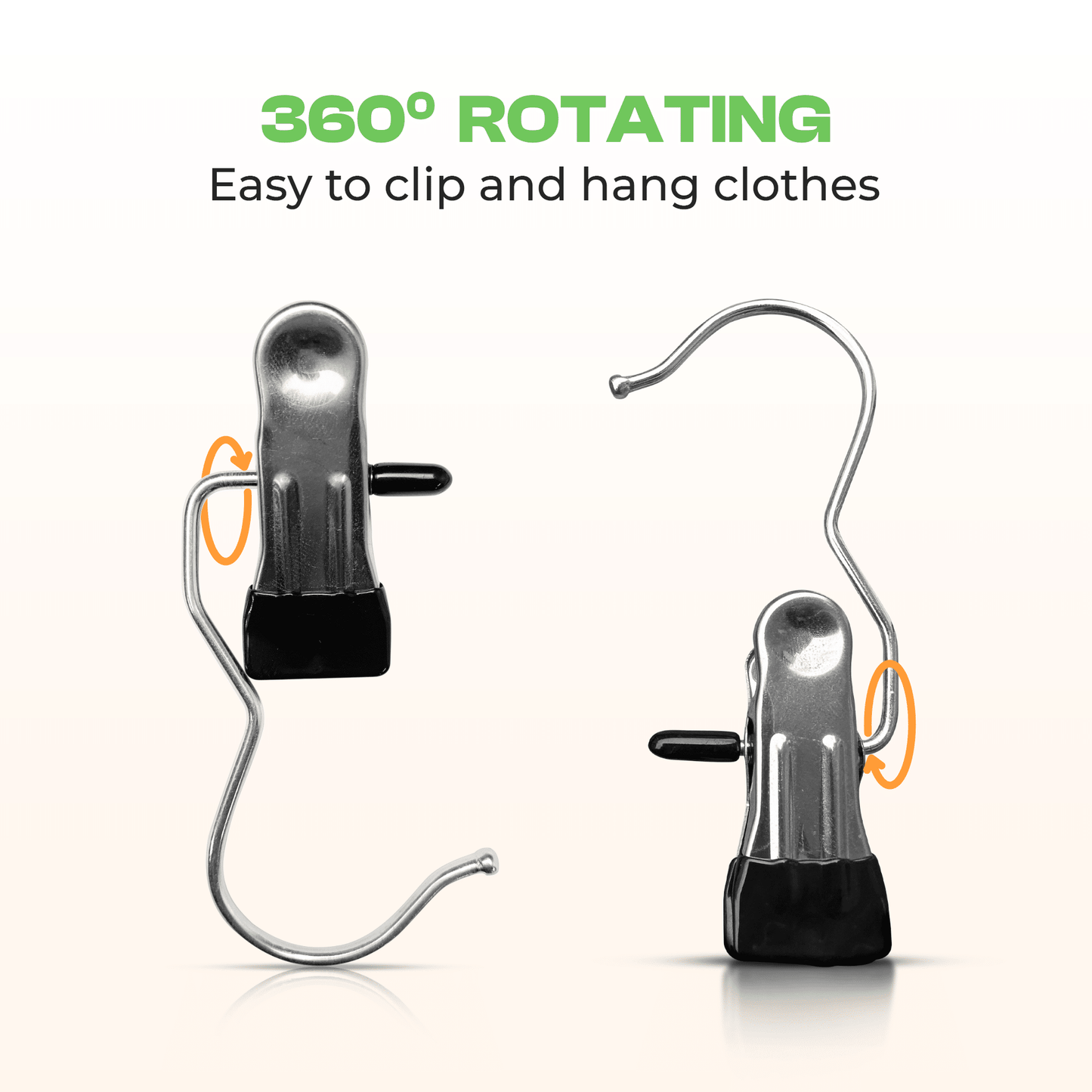 Multi-Purpose Stainless Steel Hanging Clips