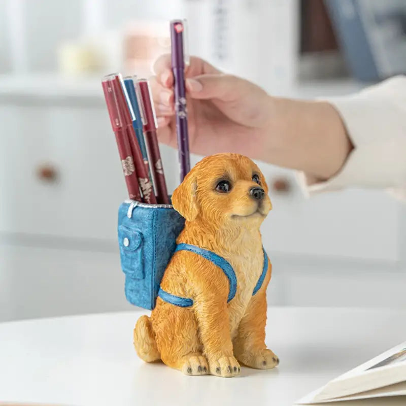 Cute Puppy Pen Holder