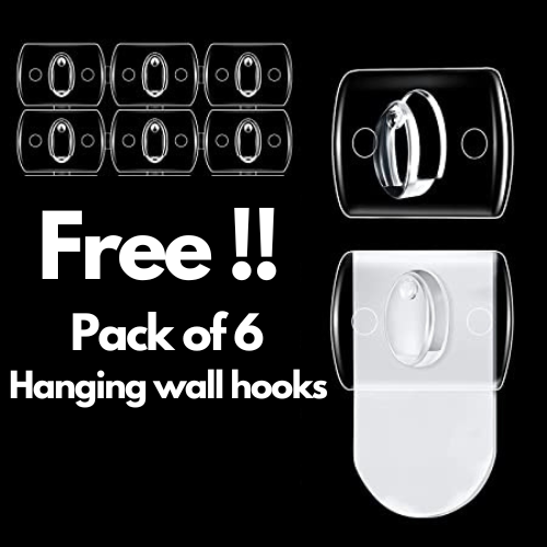 Glow Clips (Free 6 Hanging hooks)