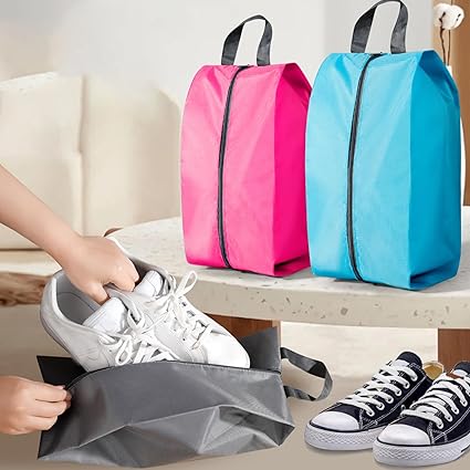 Portable Travel Storage Bags & Water Proof Shoe Bag (Combo)