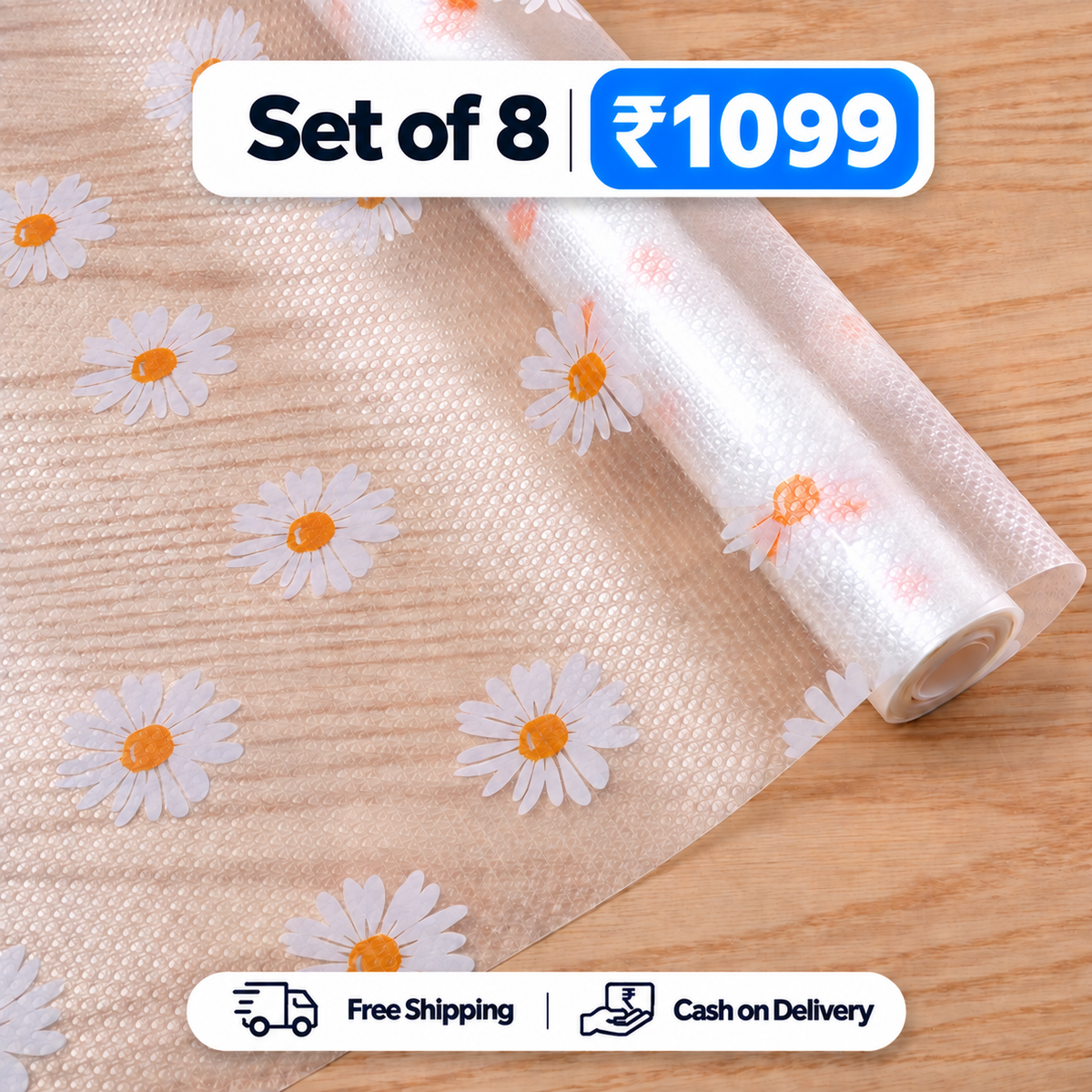 Floral Shelf Liners