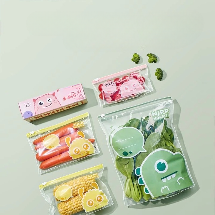 Zipper Lock Bags (40 Pcs Medium + 15 Pcs Large)