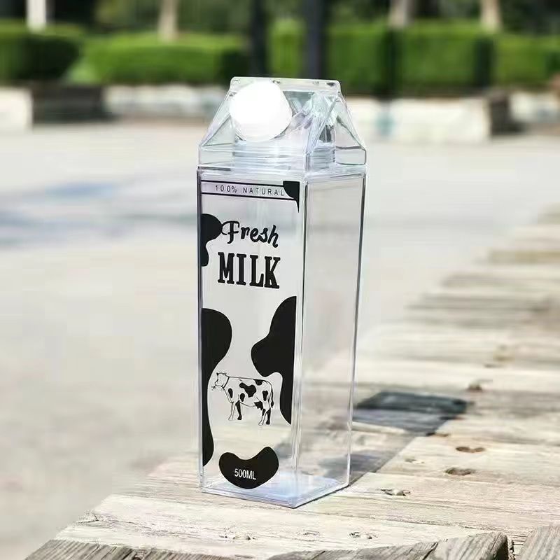 Square-shaped Transparent bottle
