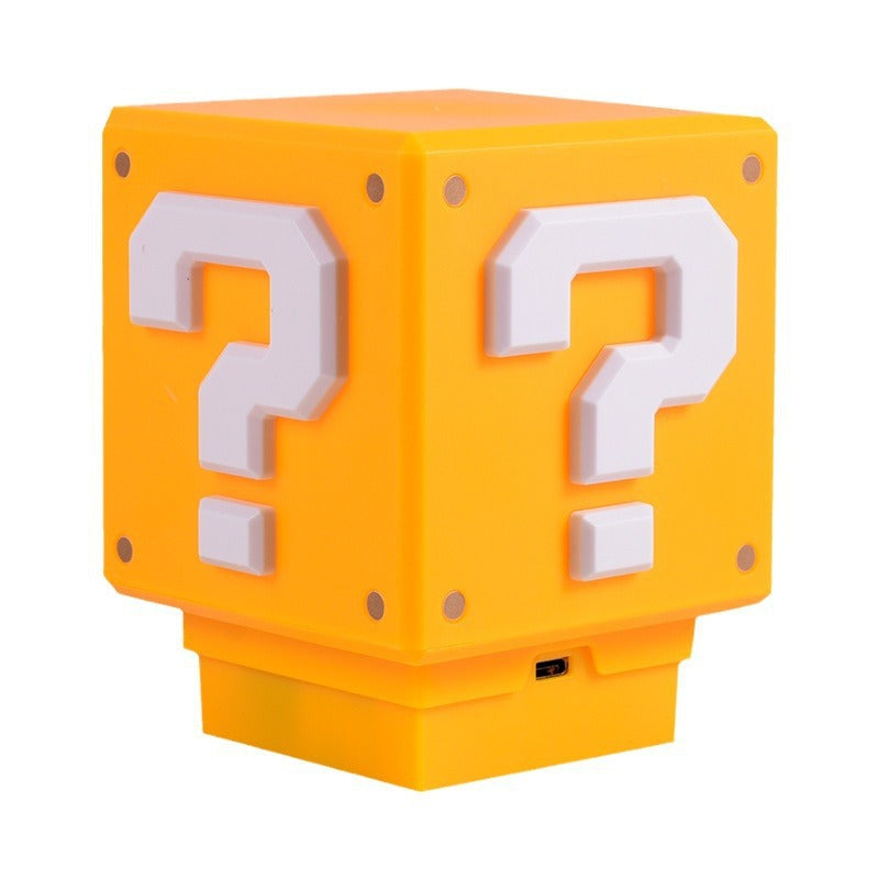 Super Mario Mini Question Block (Night Light Lamp Coin Sounds with USB)