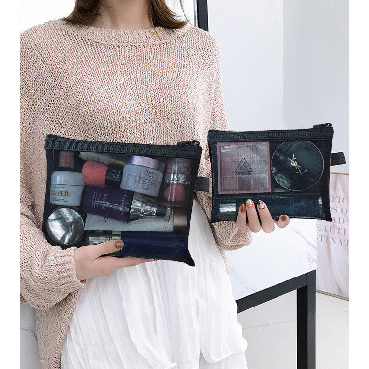 Mesh Transparent Pouches (Pack of 5, 10)