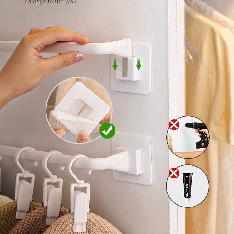 Closet Organizer (Hanging Bar + Clips Combo)