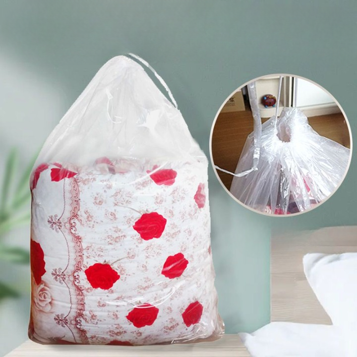 Bed Sheets Storage Drawstring Bags- Pack of 12 (Small Medium Large)