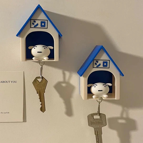 ShinChan Acrylic Key Chain & Shiro Keychain (COMBO)