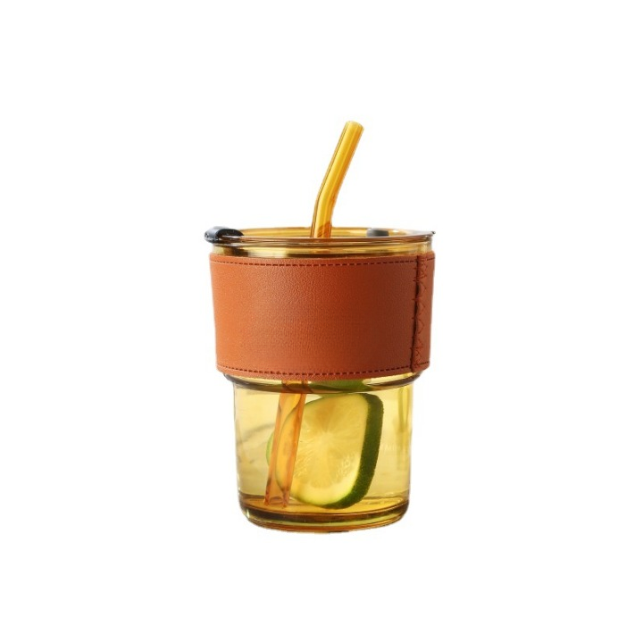 Grip Glass Tumbler With Straw (Buy 1 Get 1 )