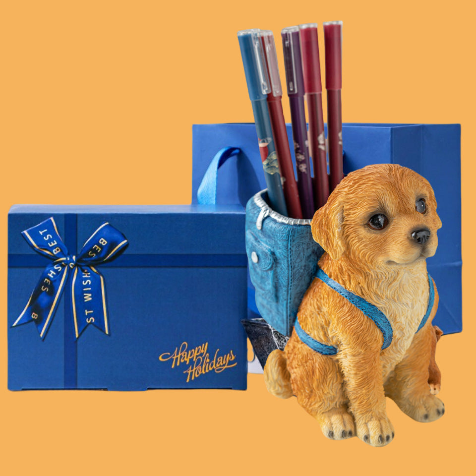Cute Puppy Pen Holder