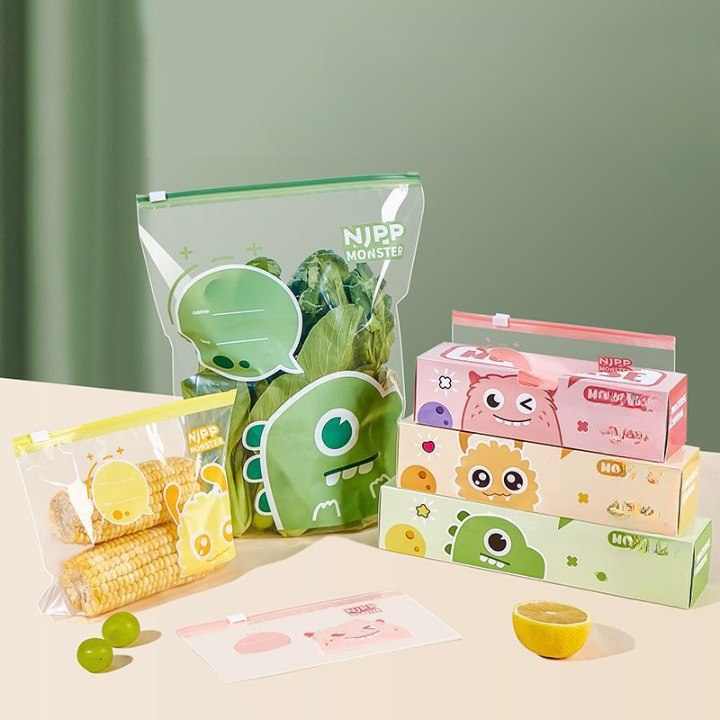 Zipper Lock Bags (40 Pcs Medium + 15 Pcs Large)