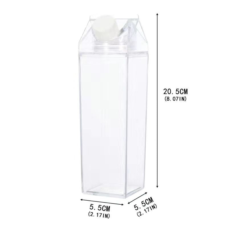 Square-shaped Transparent bottle