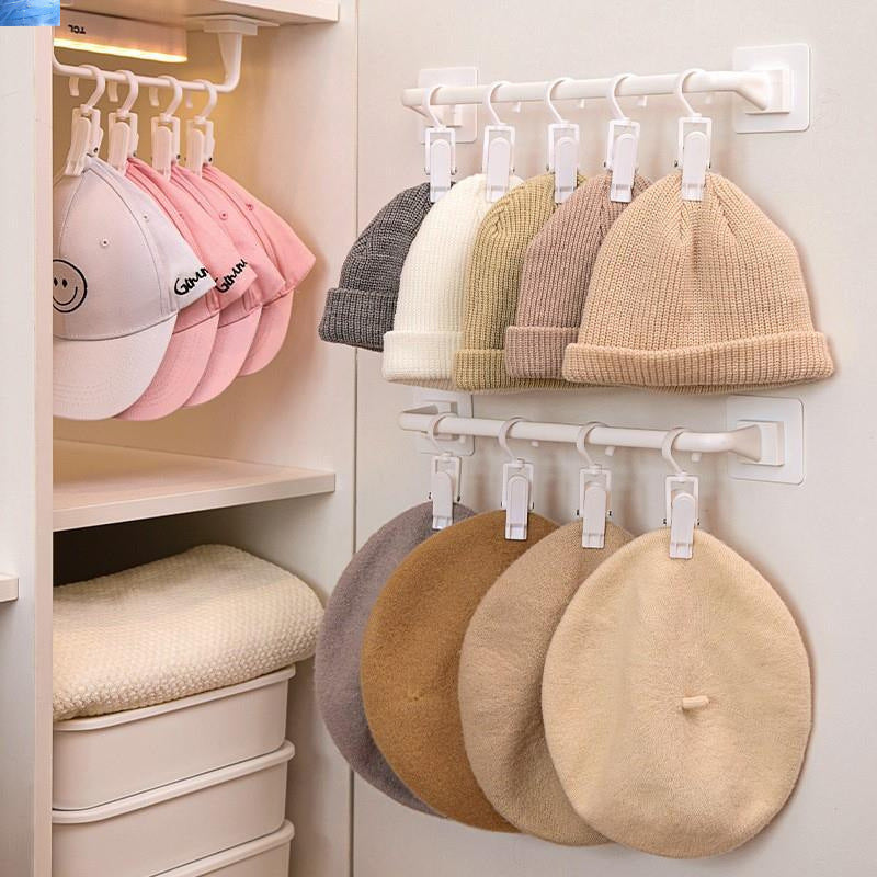 Closet Organizer (Hanging Bar + Clips Combo)