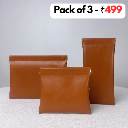 Mini Storage Pouches (Pack of 3)