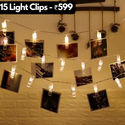 Glow Clips (Free 6 Hanging hooks)