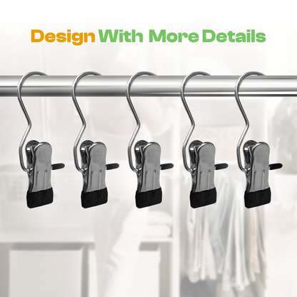 Multi-Purpose Stainless Steel Hanging Clips