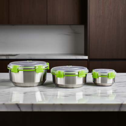 LeakProof Steel Storage Containers