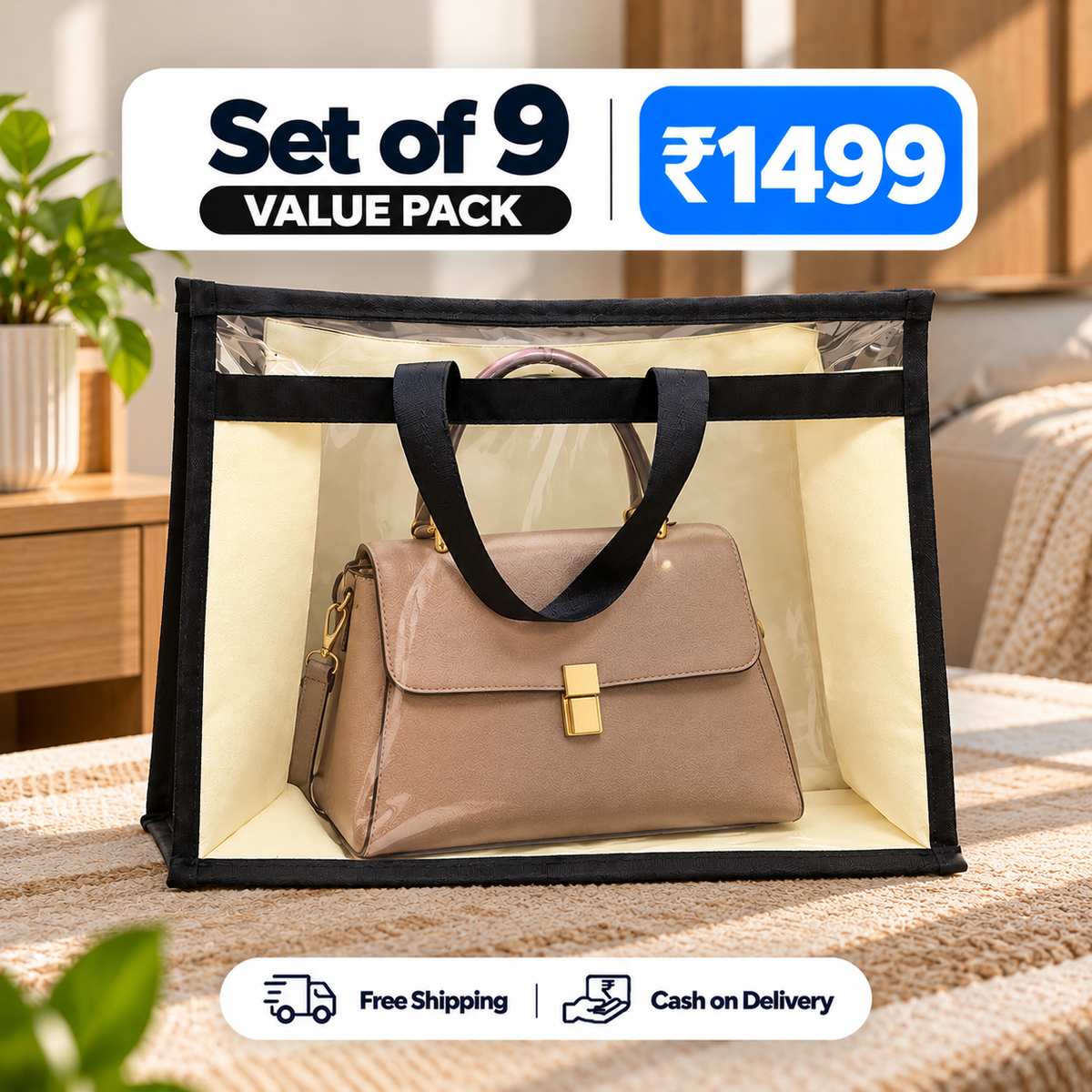Transparent Storage Handbag