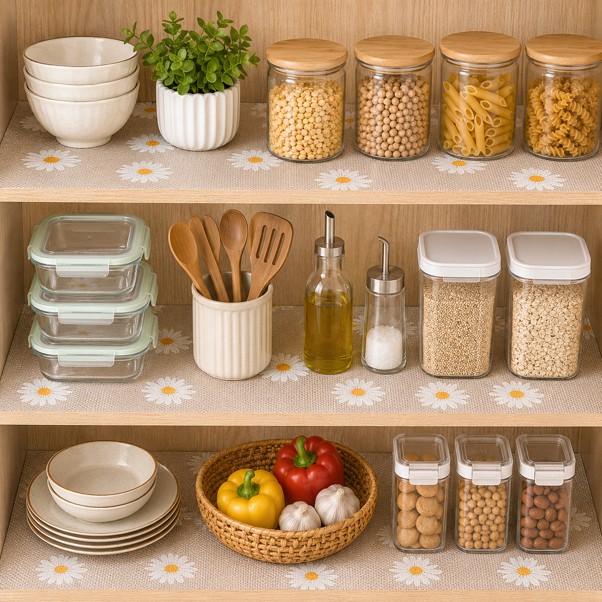 Floral Shelf Liners