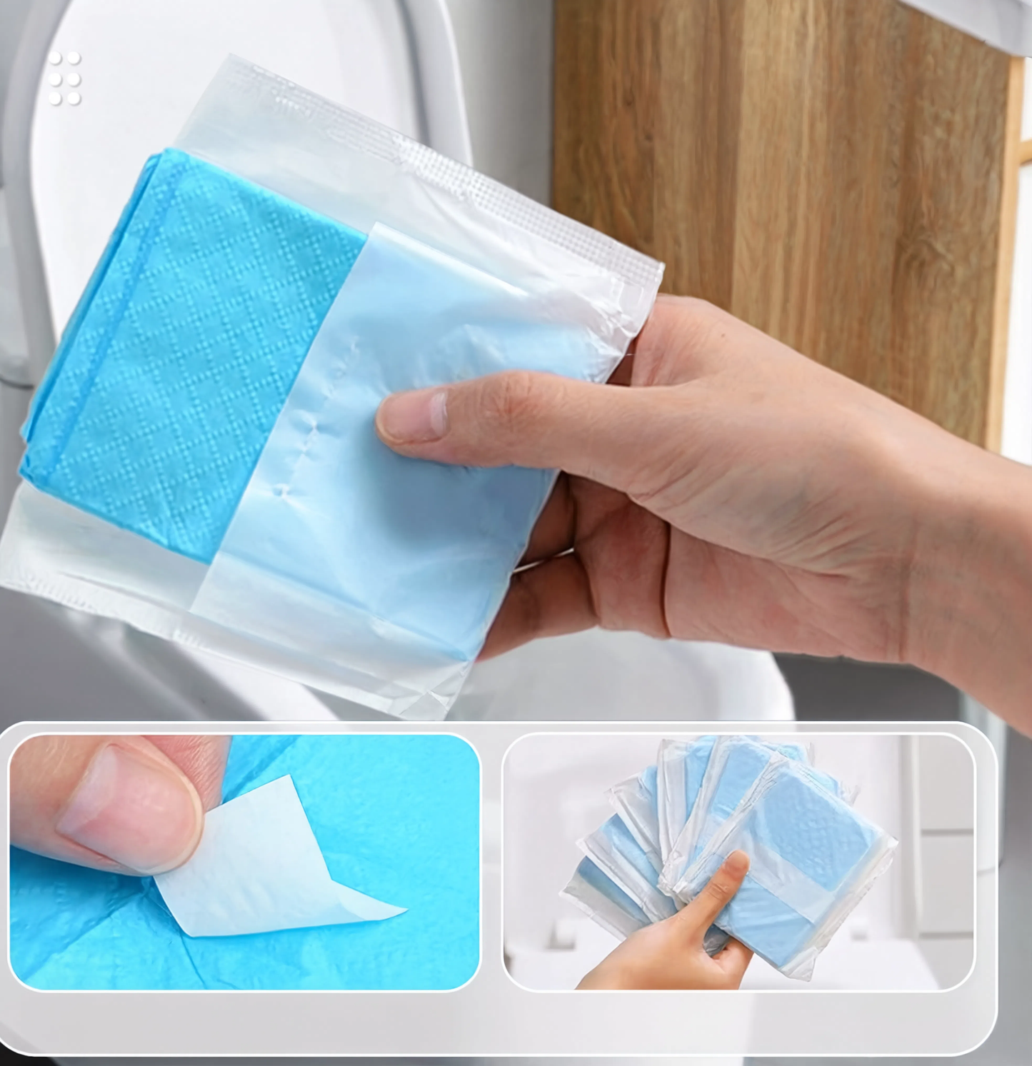 Disposable Toilet Mats (Adhesive)
