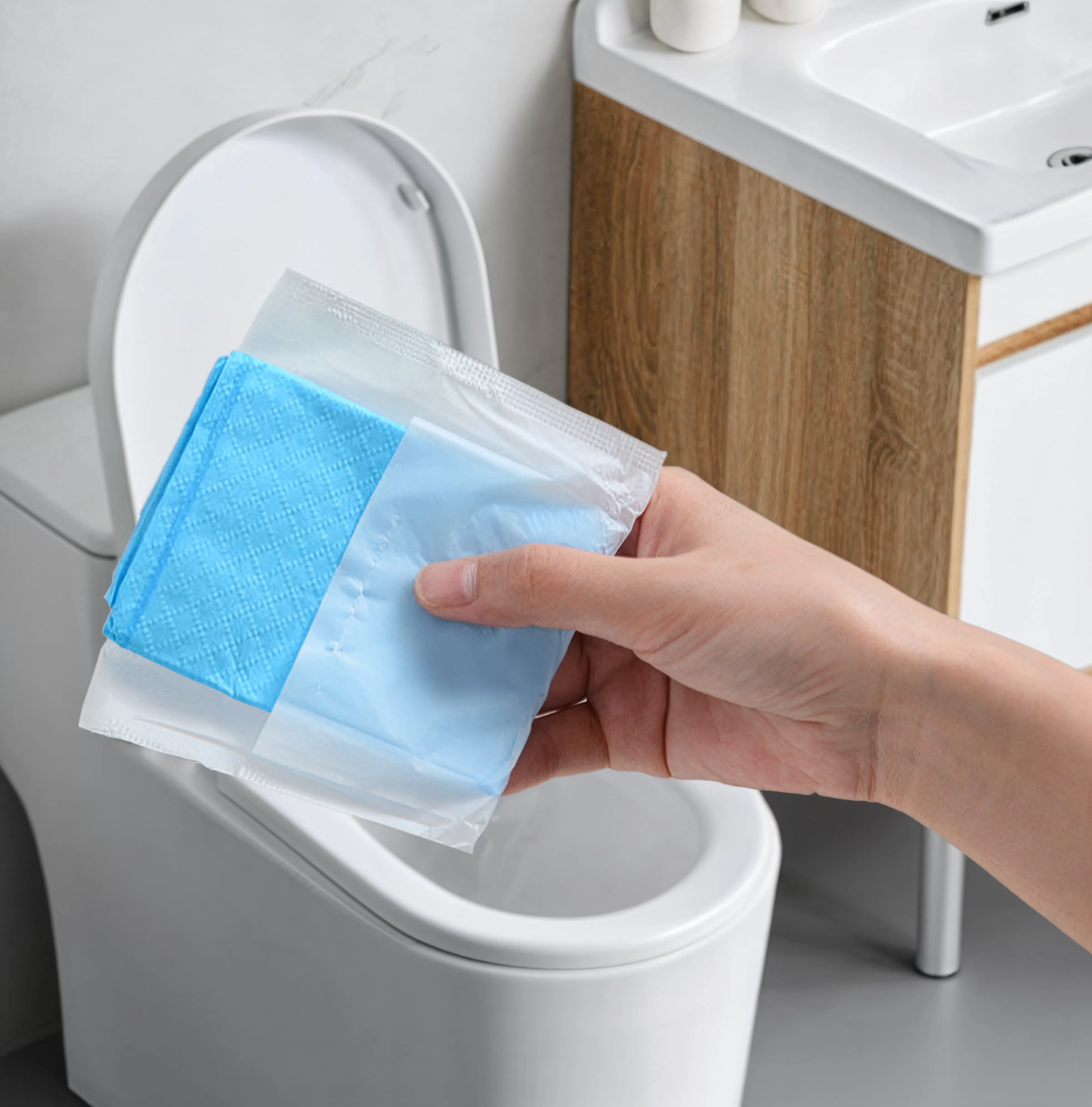Disposable Toilet Mats (Adhesive)