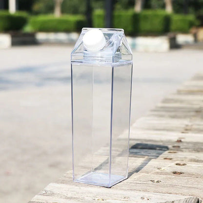 Square-shaped Transparent bottle
