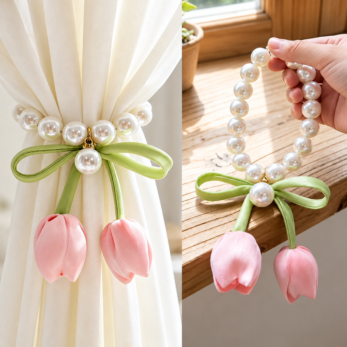 Floral Pearl Strap