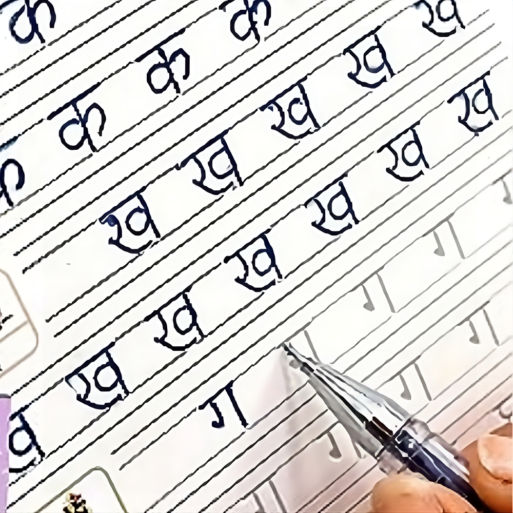 Hindi language books for handwriting practice