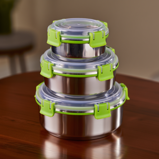 LeakProof Steel Storage Containers
