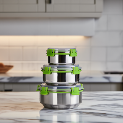 LeakProof Steel Storage Containers